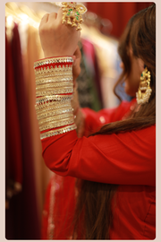 Tara Red Punjabi Suit Set